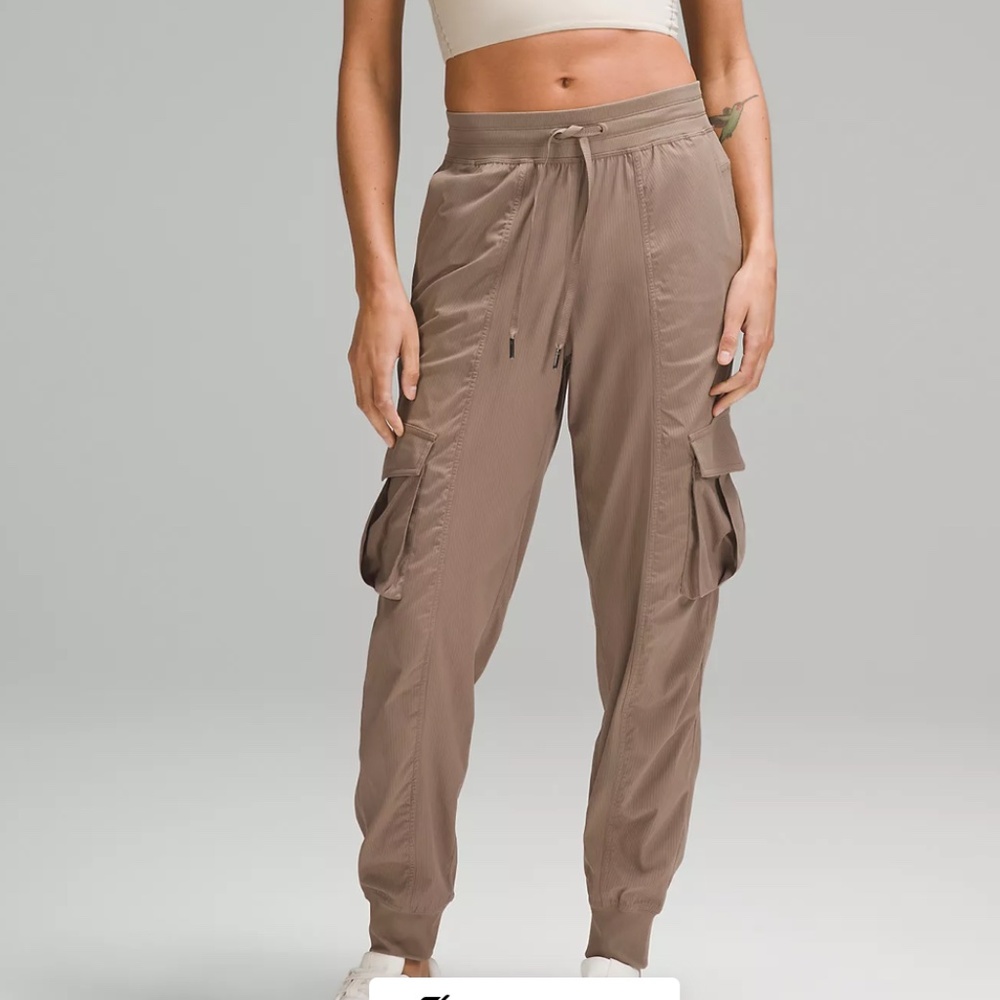 lululemon athletica Taupe Cargo Track Joggers - Picture 1 of 5